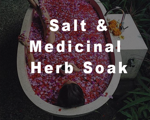 Salt & Medicinal Herb Soak